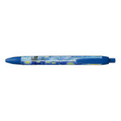 Van Gogh sterry night blue/black inkt ballpoint pe Blauwe Inkt Pen (Achterkant)