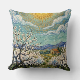Van Gogh stijl Amandelboomgaard Lente Bloesem Deke Kussen