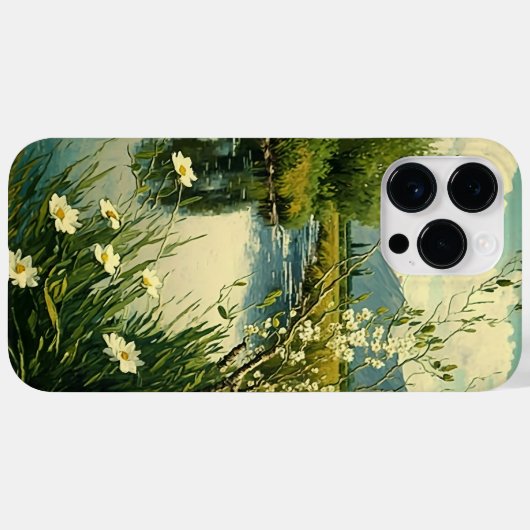 Van Gogh stijl iPhone case (Achterkant (horizontaal))