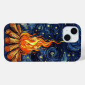 Van Gogh stijl kampvuur Case-Mate iPhone Case (Achterkant (horizontaal))