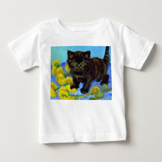 Van Gogh Stijl Kat met Zonnebloemen (Voorkant)