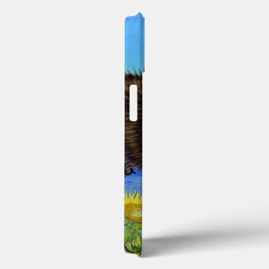 Van Gogh Stijl Kat met Zonnebloemen Case-Mate iPhone Case (Achterkant / Rechts)