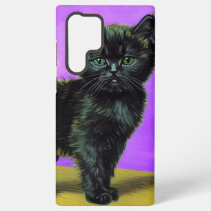 Van Gogh Stijl Kat Samsung Galaxy Hoesje
