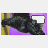 Van Gogh Stijl Kat Samsung Galaxy Hoesje (Achterkant horizontaal)