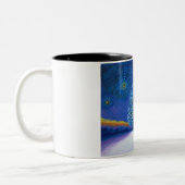 Van Gogh Stijl Kerstmis Tweekleurige Koffiemok (Links)