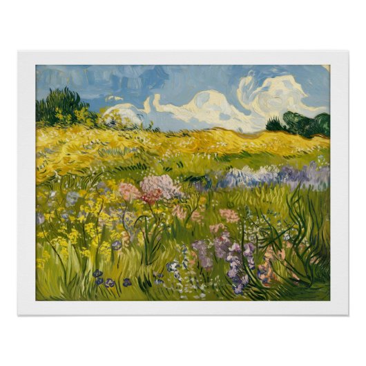 Van Gogh-stijl olieverfschilderij van Wildflower M Perfect Poster (Voorkant)