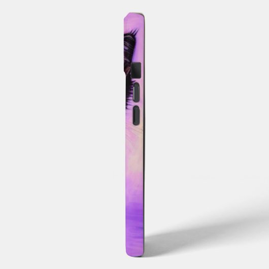 Van Gogh Stijl Paarse kat Case-Mate iPhone Case (Achterkant / Links)