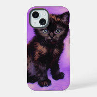 Van Gogh stijl paarse kat