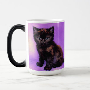 Van Gogh Stijl Paarse Kat Magische Mok