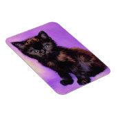 Van Gogh Stijl Paarse kat Magneet (Rechterzijde)