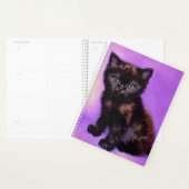 Van Gogh Stijl Paarse kat Planner (Display)
