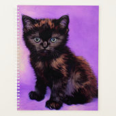 Van Gogh Stijl Paarse kat Planner (Voorkant)