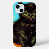 Van Gogh Stijl Pouting Kitten Case-Mate iPhone Case (Achterkant)