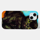 Van Gogh Stijl Pouting Kitten Case-Mate iPhone Case (Achterkant (horizontaal))