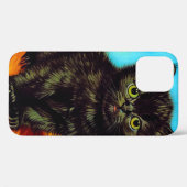 Van Gogh Stijl Pouting Kitten Case-Mate iPhone Case (Achterkant (horizontaal))