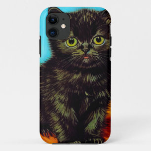 Van Gogh Stijl Pouting Kitten Case-Mate iPhone Case