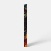 Van Gogh Stijl Pouting Kitten Samsung Galaxy Hoesje (Linkerkant)