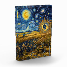 Van Gogh stijl sterren oogst Acryl Fijne Kunst Fotoblokken