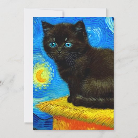 Van Gogh Stijl Sterrennacht Aankondiging (Voorkant)