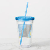 Van Gogh Stijl Sterrennacht Acryl Drinkbeker (Achterkant)