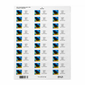 Van Gogh Stijl Sterrennacht Etiket (Full Sheet)