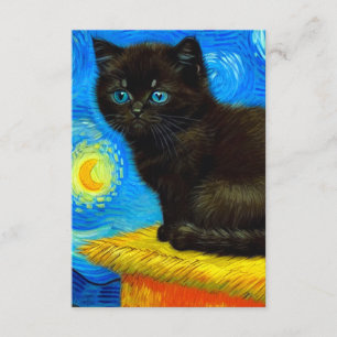 Van Gogh Stijl Sterrennacht Informatiekaartje