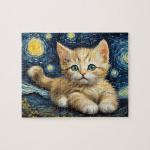 Van Gogh Stijl Sterrennacht Legpuzzel