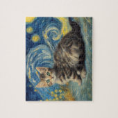 Van Gogh Stijl Sterrennacht Legpuzzel (Verticaal)