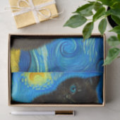 Van Gogh Stijl Sterrennacht Tissuepapier (Geschenk)