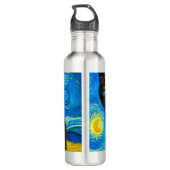 Van Gogh Stijl Sterrennacht Waterfles (Achterkant)