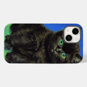 Van Gogh Stijl Zwart Kitten Case-Mate iPhone Case (Achterkant (horizontaal))