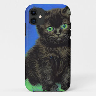 Van Gogh Stijl Zwart Kitten Case-Mate iPhone Case