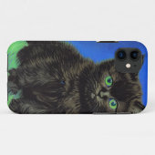 Van Gogh Stijl Zwart Kitten Case-Mate iPhone Case (Achterkant (horizontaal))