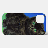 Van Gogh Stijl Zwart Kitten Case-Mate iPhone Case (Achterkant (horizontaal))