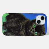 Van Gogh Stijl Zwart Kitten Case-Mate iPhone Case (Achterkant (horizontaal))
