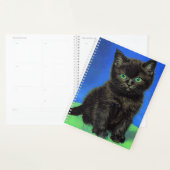 Van Gogh Stijl Zwart Kitten Planner (Display)