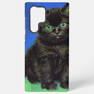 Van Gogh Stijl Zwart Kitten Samsung Galaxy Hoesje