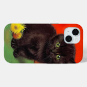 Van Gogh Stijl Zwarte Kat Case-Mate iPhone Case (Achterkant (horizontaal))