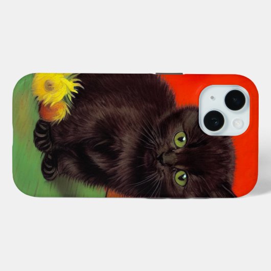 Van Gogh Stijl Zwarte Kat Case-Mate iPhone Case (Achterkant (horizontaal))