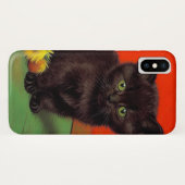 Van Gogh Stijl Zwarte Kat Case-Mate iPhone Case (Achterkant (horizontaal))