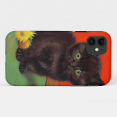Van Gogh Stijl Zwarte Kat Case-Mate iPhone Case (Achterkant (horizontaal))