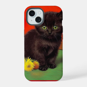 Van Gogh Stijl Zwarte Kat iPhone 15 Case