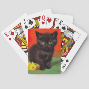 Van Gogh Stijl Zwarte Kat Pokerkaarten