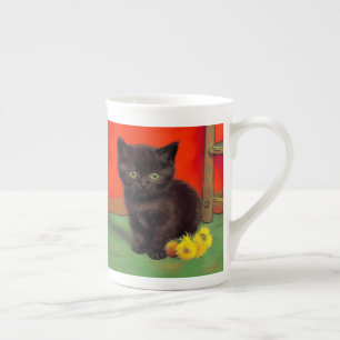 Van Gogh Stijl Zwarte Kat Porselein Kop