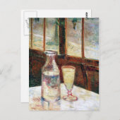 Van Gogh still Life Absinthe Fine Art Briefkaart (Voorkant / Achterkant)
