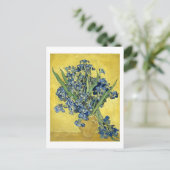 Van Gogh still Life Vase, Irises (F678) Fine Art Briefkaart (Staand voorkant)