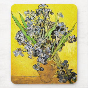 Van Gogh still Life Vase, Irises (F678) Fine Art Muismat