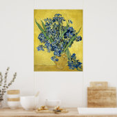 Van Gogh still Life Vase, Irises (F678) Fine Art Poster (Keuken)