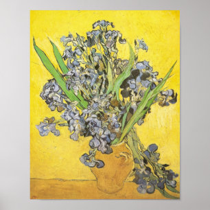 Van Gogh still Life Vase, Irises (F678) Fine Art Poster