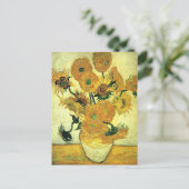 Van Gogh - Still Life Vase met 14 zonnebloemen Briefkaart (Staand voorkant)